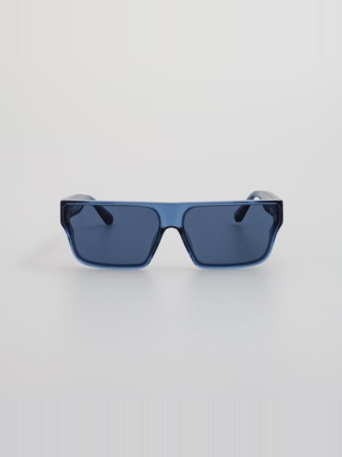 LINDA FARROW Brady Sunglasses in Navy