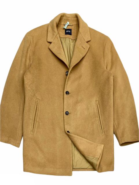 Other Designers Vintage - HUGO BOSS CRASCO DOUBLE LINNING WOOL OVER COAT JACKET