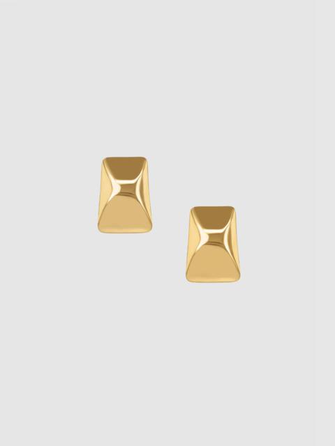 ANINE BING Curved Rectangle Earrings - Gold