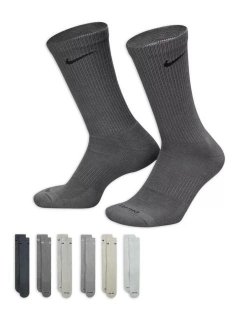 Nike Everyday Plus Cushioned Training Crew Socks, Pack of 6