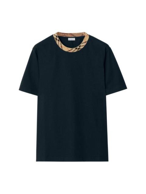 Burberry Check motif cotton t-shirt