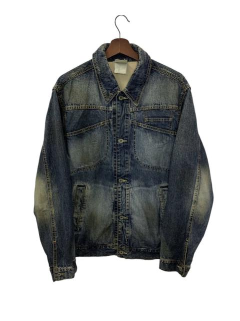 Other Designers Japanese Brand MASTERPIECE Washed Rusty Denim Jacket