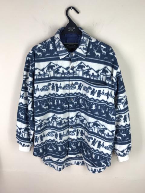 Other Designers Vintage - LAST CALL ⏰DEEP VALLEY STRIPED FLEECE AUTUMN WINTER JACKET