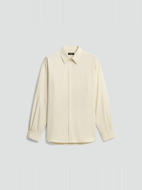 Theory Relaxed Shirt in Leaf Twill