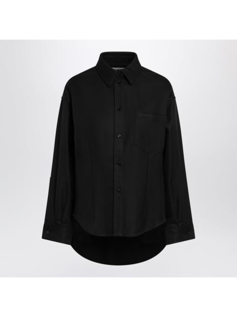 BALENCIAGA Balenciaga Classic Cocoon Shirt In Double Cotton, Black Women