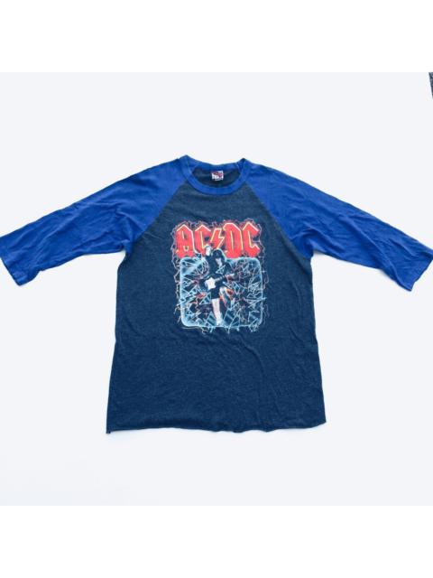 Other Designers Rock Band - Vintage 90s ACDC by Chaser 3 Quater Tees