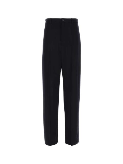 BALENCIAGA Balenciaga Men Navy Blue Twill Wide-Leg Pant