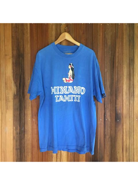 Other Designers Vintage - Thrashed Faded Hinano Tahiti Hawaiian Surf Tshirt