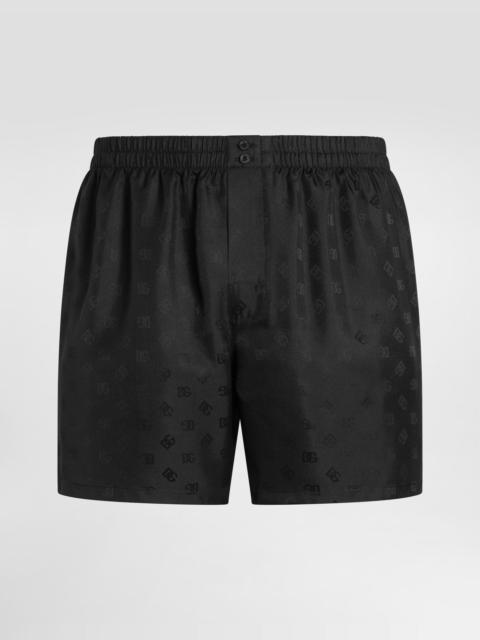 Dolce & Gabbana DG logo silk jacquard boxer