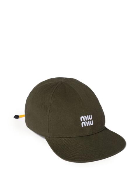 Miu Miu Miu Miu Women Logo Cotton Baseball Cap