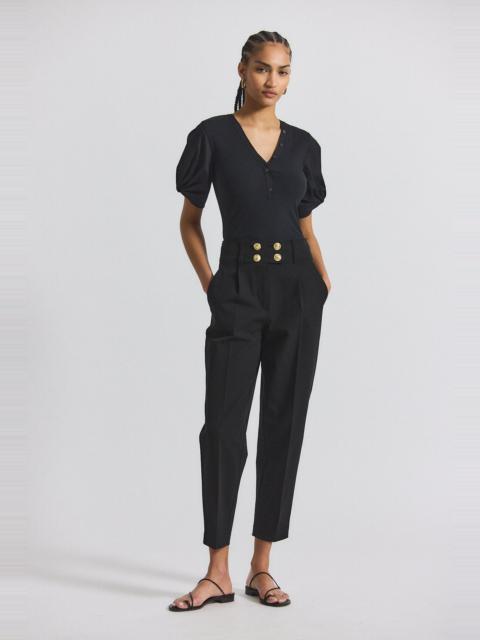 DEREK LAM 10 CROSBY LEONIE PLEATED TAPERED PANT