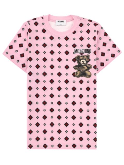 Moschino Moschino Graphic Bear Cotton T-Shirt Dress