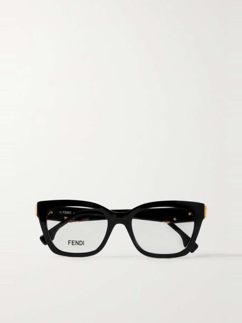 Fendi First square-frame acetate optical glasses