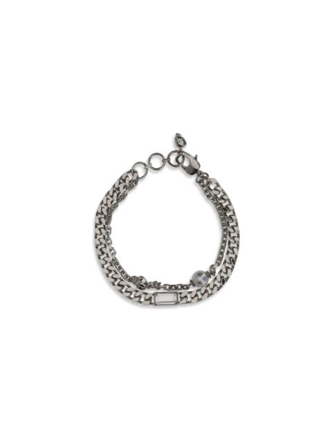 Alexander McQueen Alexander Mcqueen Men Skl & Pearl Bracelet