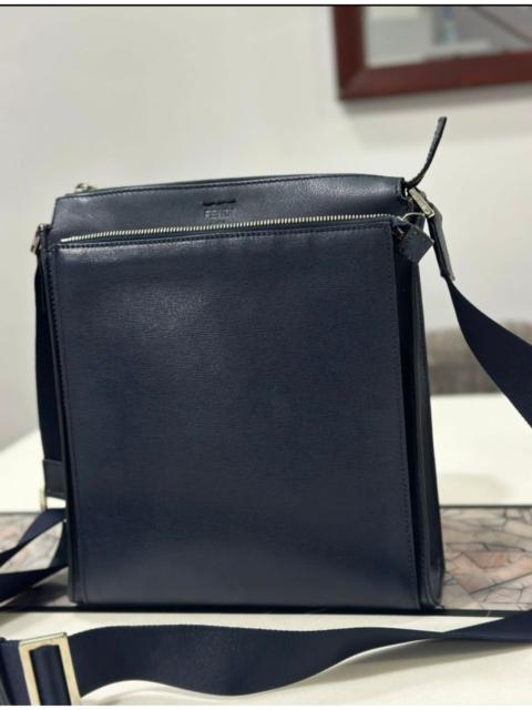 FENDI Authentic FENDI ROMA Leather Shoulder Bag Crossbody Bag