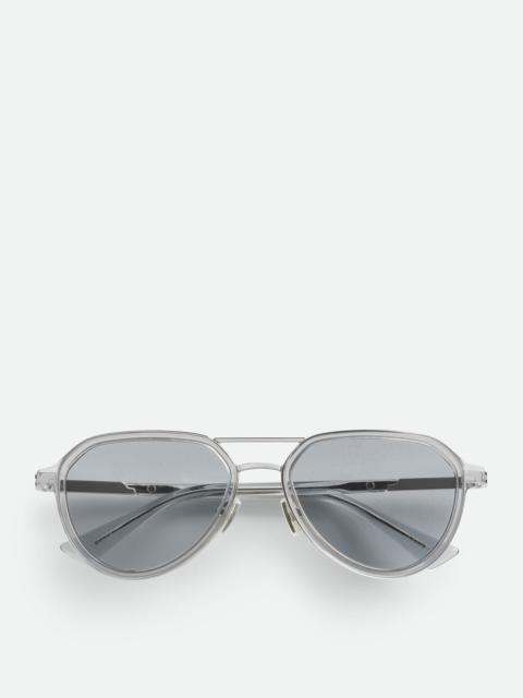 Bottega Veneta Forte Aviator Sunglasses