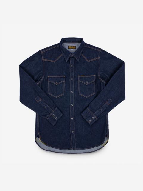 Iron Heart 12OZ SELVEDGE DENIM WESTERN SHIRT - INDIGO