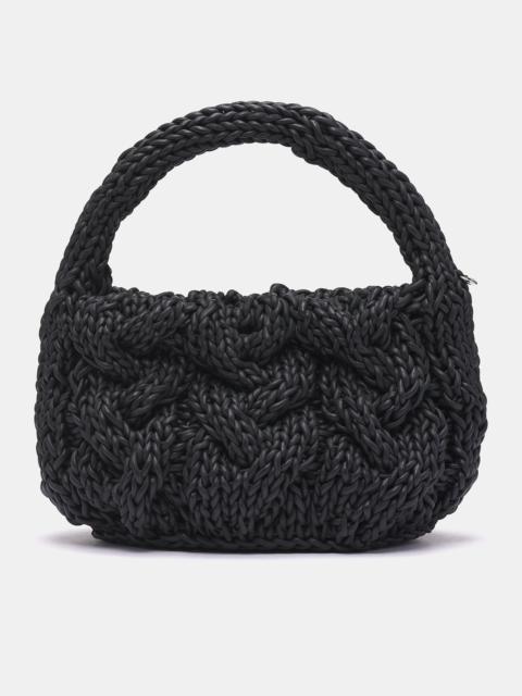 JW Anderson Small Leather Cable Knit Bag