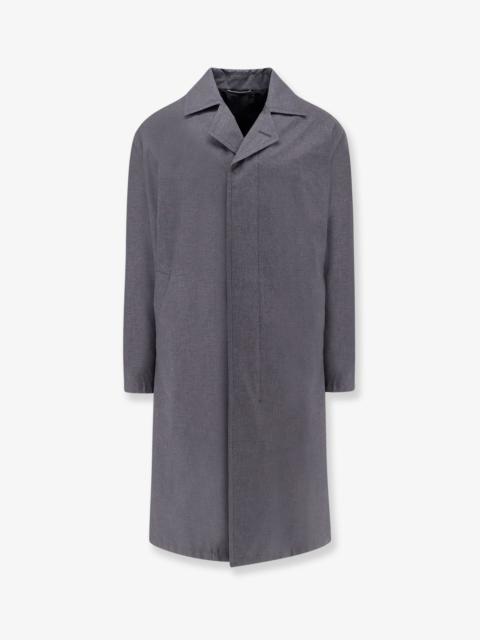 Dior Men Wool And Silk Coat With Martingale