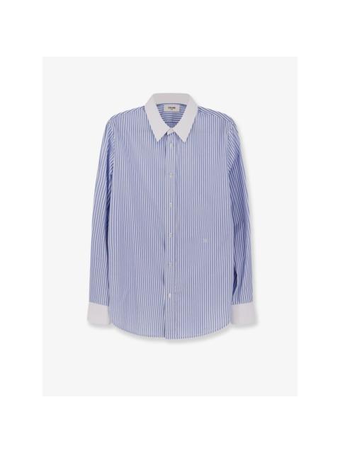 CELINE CELINE $890 CRAIE/BLEU CIEL Shirt New & Authentic (Men's siz