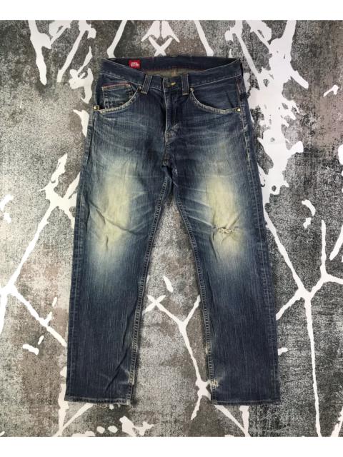 Other Designers Edwin - Edwin Blue Trip Jeans Distressed Denim KJ1485