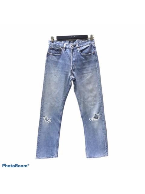 Levi's Vintage 80s Levis 501 Distressed Denim Lightwash CobainStyle