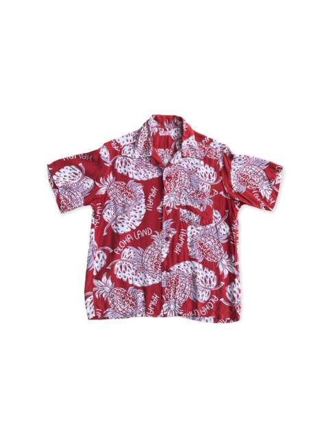 Other Designers Vintage Sun Surf all Over Print Rayon Hawaiian Shirt