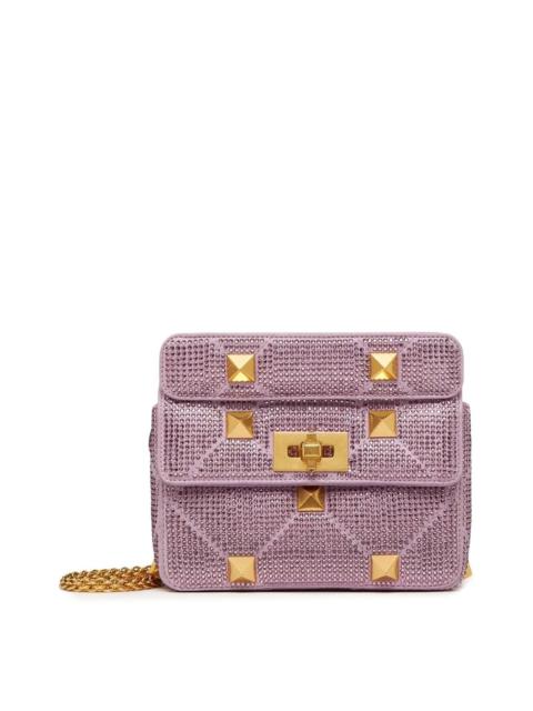 Valentino Valentino Roman Stud Small Embellished Leather Shoulder Bag