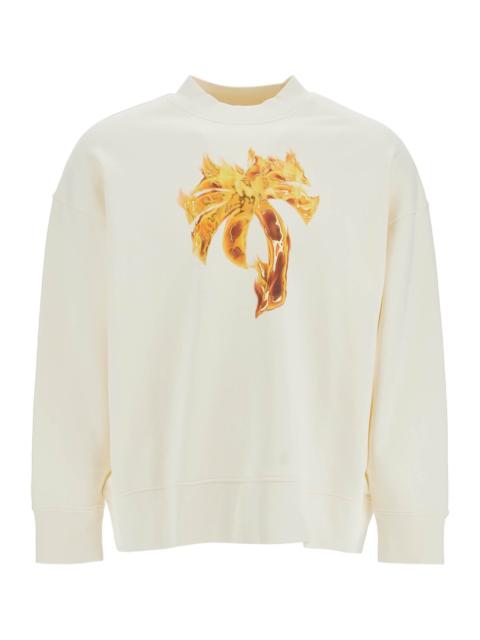 Palm Angels 'burning palm oversized sweat