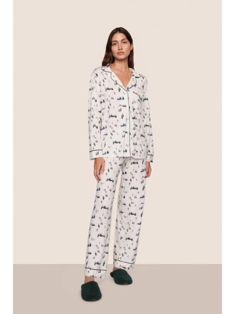 eberjey Gisele Printed TENCEL™ Modal Long PJ Set