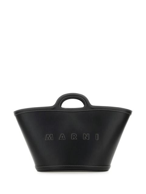 MARNI Black Leather Small Tropicalia Handbag