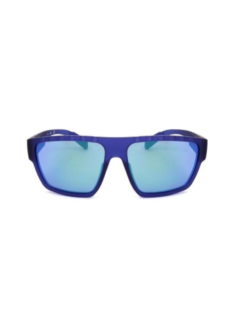 adidas Adidas Men's Blue Rectangular Sunglasses SP0008