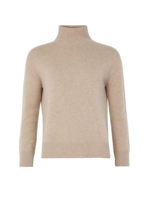 Max Mara MAX MARA Quercia Turtle Neck Beige Brown Cashmere Sweater Ne