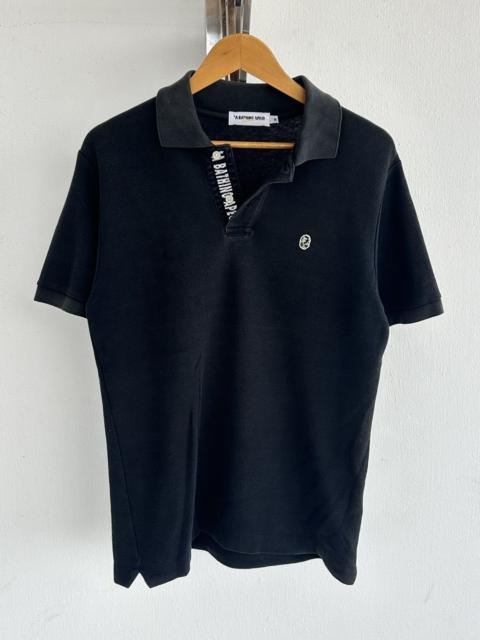 A BATHING APE® Bathing Ape Classics 1 point Polo Black