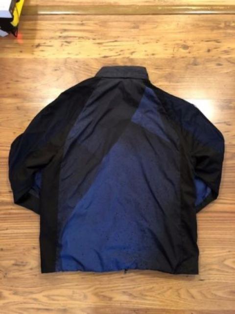BALENCIAGA RARE Blue-Black Spray Hooded Jacket Coat
