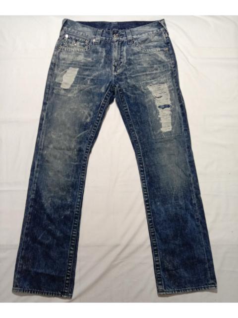 Other Designers True Religion - True Religion BZLM Cyan Moon Stonewashed Jeans