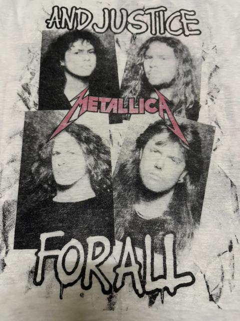 Other Designers Vintage 88’s Metallica and Justice For All Shirt Destroyed