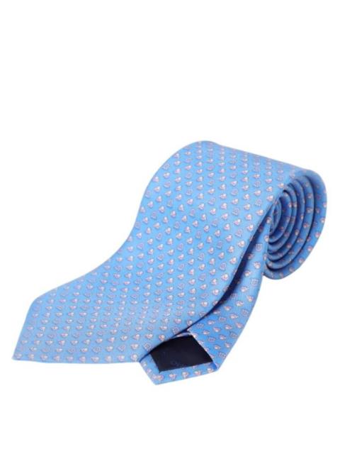 FERRAGAMO Ferragamo Gancini Print Silk Tie