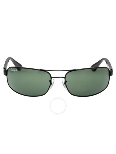 Ray-Ban Ray Ban Polarized Green Rectangular Men's Sunglasses RB3445 002/58 61