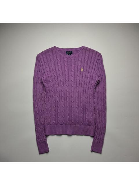Polo Ralph Lauren Polo Ralph Lauren Cable Knit Cardigan in Purple