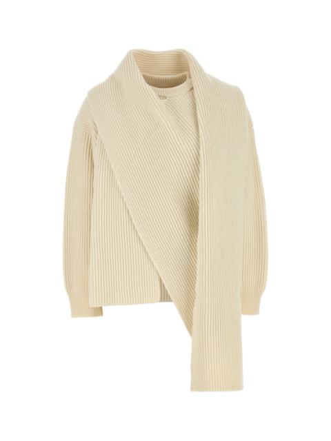 Jil Sander Women Ivory Wool Sweater