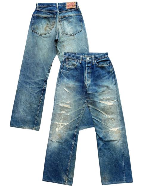Other Designers Denime Japan Baggy Selvedge Distressed Denim Jeans 28x30