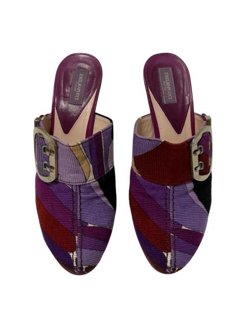 PUCCI EMILIO PUCCI Fall Winter 2005 Corduroy Mules