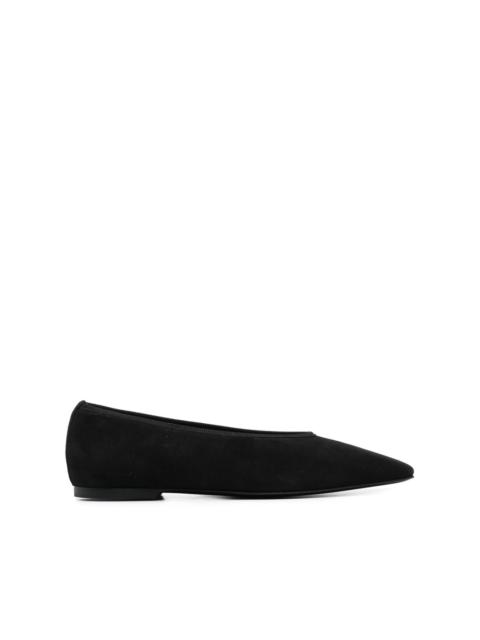 suede ballerina shoes