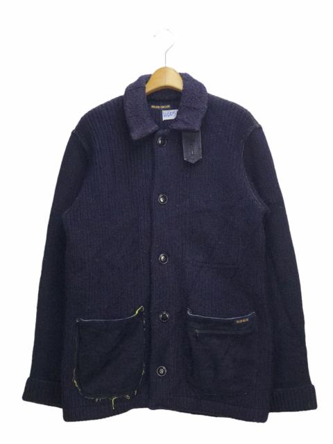 Other Designers Japanese Brand - BLUE BLUE JAPAN INDIGO WOOLY JACKET