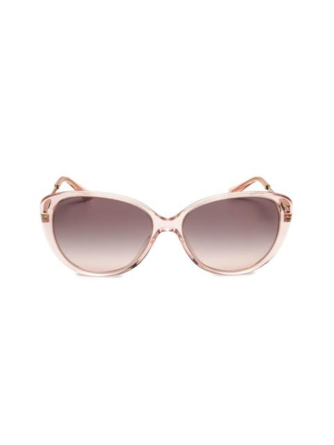 BVLGARI Bvlgari Pink Gradient Grey Cat Eye Ladies Sunglasses BV8244 54703B 56