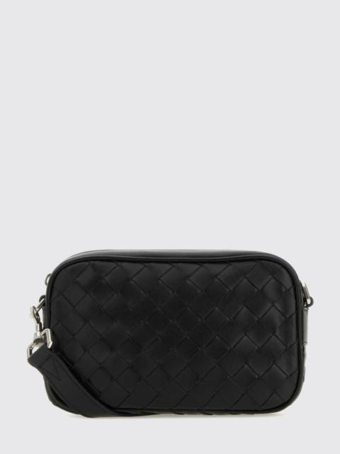 Bottega Veneta Bottega Veneta Men Bottega Veneta Woven Calfskin Leather Camera Bag With Zip Closure