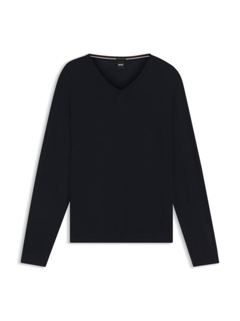 BOSS V-NECK SWEATER IN MERINO WOOL