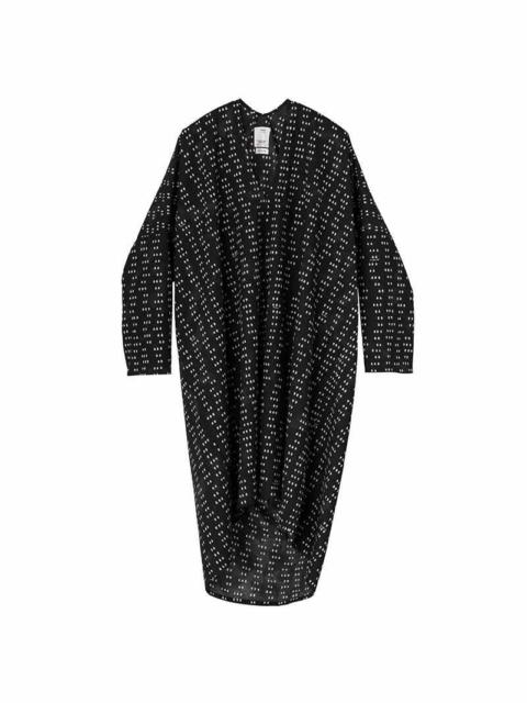 visvim RUANA KHADI DRESS L/S IRIS BLACK