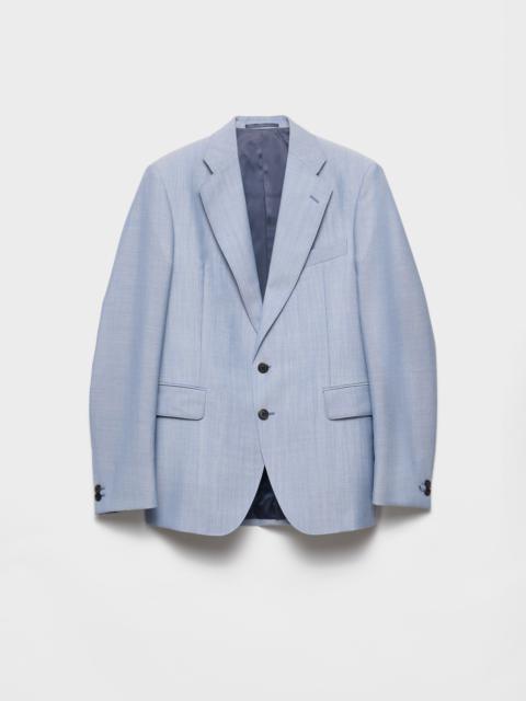 Prada Single-breasted wool and mohair jacket